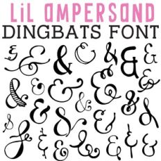 cg lil ampersands dingbats