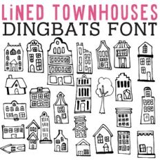 cg lined townhouses dingbats