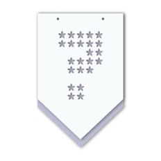 layered banner flowers pattern question mark
