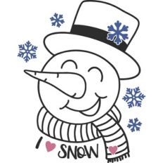 I love snow snowman