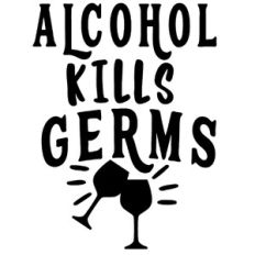 alcohol kills germs