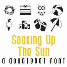 soaking up the sun doodlebat font