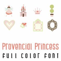 provencial princess full color font
