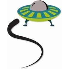 cartoon ufo