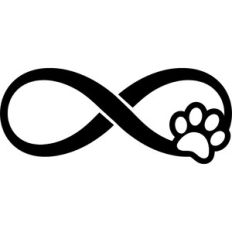 infinity symbol paw