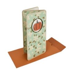 mini slimline floating pumpkin card and envelope