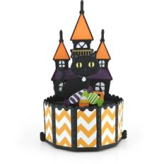 decagon pop up card black cat