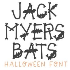 dtc jack myers bats halloween font