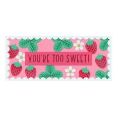 strawberry slimline card stamp template