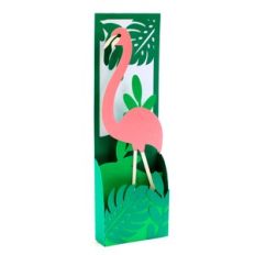 tropical flamingo slimline box card
