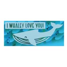 whaley slimline card stamp template