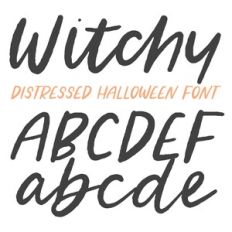 dtc witchy distressed halloween script