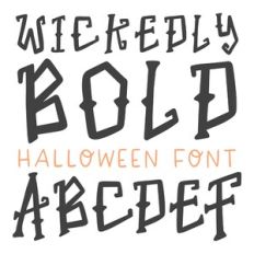 dtc wickedly bold halloween font