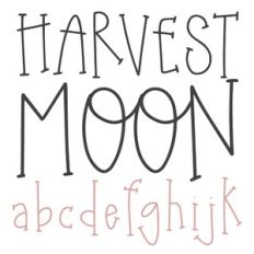 dtc harvest moon serif font