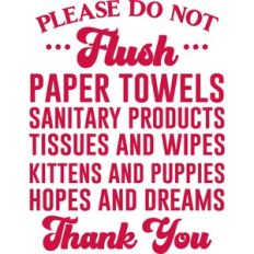 do not flush