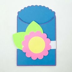 flower envelope pocket bag