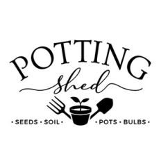 potting shed sign