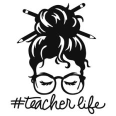 messy bun teacher life