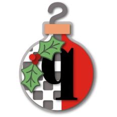 ornament round checker monogram q