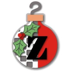 ornament round checker monogram z