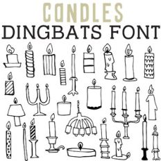 cg candles dingbats