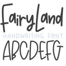 fairyland handwriting font