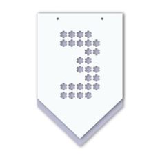 layered banner floral pattern number 3
