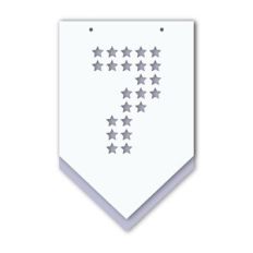 layered banner stars pattern number 7