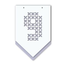 layered banner x pattern number 9