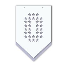 layered banner flower pattern number 0