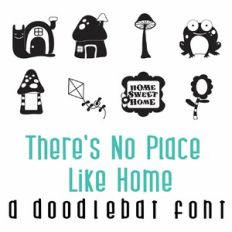 there's no place like home doodlebat font