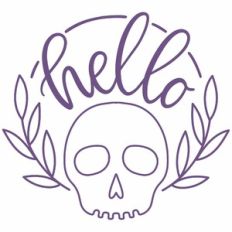hello skull frame