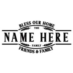 bless our home custom sign