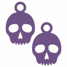 halloween skull earrings