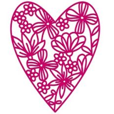 summer flower garden heart
