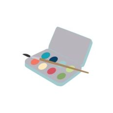 paint tin and brush