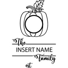 autumn pumpkin monogram
