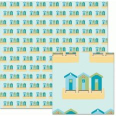 3 beach huts pattern