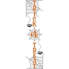 trick or treat vertical design