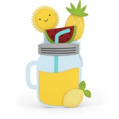 box card lemonade jar