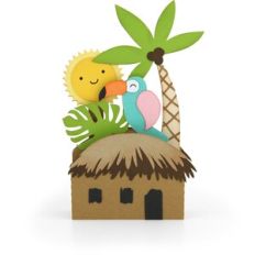 box card island hut