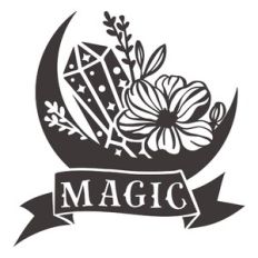 flower moon and magic banner