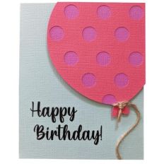 big balloon birthday card