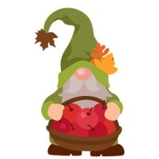 gnome with apples