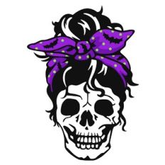 skeleton messy bun