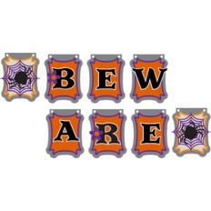 beware halloween banner