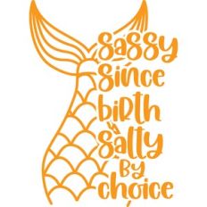 sassy since birth salty by choice