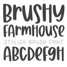 brushy farmhouse brush font