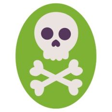 funky skull and crossbones