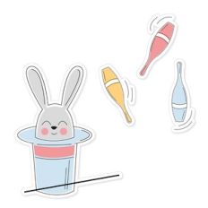juggling pins rabbit